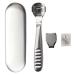 Ucunjia foot scraper - footfish corneal remover feet hornhauter - stainless steel foot grated corneal removal pedicure set for hand feet foot care with 10 replacement blades silver