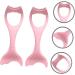 Didiseaon 2pcs Mascara Brush Gel Nail Polish Reusable Eye Stencil Reusable Eyeliner Applicator Pink - Buy Online on GoSupps.com