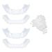 Flipped warm 2 pair of veneers teeth set at the top and bottom lightening dentures teeth for plug in immediate veneers teeth for men women bad tooth whitening alternative