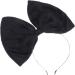 Minkissy Huge Bow Headband Candy Colored Hair Hoop Party Props Lovely Large Bowknot Hairband Party Props for Woman Girl(Black) - Buy Online on GoSupps.com