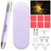 Tiktoy LED Diamond Art Pens with Light 5D Diamond Painting Tools Rechargeable Light Pen Art Accessories and Tools Kits with 2 Light Modes Glue Clay Storage Case for Adults DIY Arts Crafts-Purple