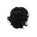 Aloe Spray for Hair European And American Women's Popular Fashion Large Scalp Women's Short Curly Hair Fiber Headwear Synthetic Wigs for Women Black One Size