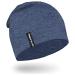 EMPIRELION 9" Multifunctional Lightweight Beanies Hats Snug Fitting, Running Skull Cap Helmet Liner Sleep Caps for Men Women Steel Blue Mel. 1