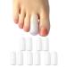 Hoogoo 10 Pack Gel Toe Caps and Protectors Toe Covers Protect Toe from Rubbing Ingrown Toenails Corns Blisters Hammer Toes and Other Painful Toe Problems White