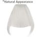One Piece Bangs Clip in Front Fringe Clip on Hair Bang Extensions Synthetic Hairpieces with Temples #Silver Grey - Buy Online on GoSupps.com