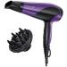 Remington Hair dryer ions (2200W ion care ceramic ring: gentle styling & even heat distribution 3 heating & 2 separate blower level + cooling level 2 essays) D3190 purple