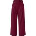 High Waisted Flowy Beach Pants for Women | Summer Palazzo Trousers with Pockets | Cotton Linen | Wide Leg Lounge Pants | Small - Wine - Buy Online on GoSupps.com