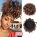 Buy Synthetic Puff Afro Short Kinky Curly Chignon Hair Bun | Drawstring Ponytail Hairpiece - P015-T24-27 - Buy Online on GoSupps.com