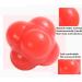 FMELAH Rubber Reaction Ball and Agility Trainer - Hexagonal Red Field Training Ball for Hand-Eye Coordination - Buy Online on GoSupps.com