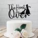 The Hunt is Over Cake Topper Funny Guns Themed Bride & Groom Wedding / Engagement / Bridal Shower Party Cake Decorations Black Glitter - Buy Online on GoSupps.com