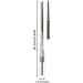 Eyebrow Pen Long Lasting Eye Brow Makeup Gel Pencils - Anti-Smudge Eyebrow Pencil Interchangeable Tip Birthday Christmas Gift for Mother Hersil Gray - Buy Online on GoSupps.com