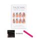 Sethexy Abstract Almond Shape False Nails - 24pc Swirl Acrylic Press-On Nails for Women & Girls - Multicolored Fashion Statement - Buy Online on GoSupps.com