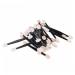 Didiseaon 50 Pcs Disposable Makeup Applicator Double Head Eyeshadow Cosmetic Eye Shadow Stick Size 1 Black