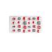 dijiusidy 1 Set Christmas Nail Wraps Cartoons Style Decor Adorable False Fingernails Children Removable Art Decals DIY Manicure PNT-16-08