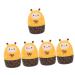 Homsfou 5st Timer egg watch For the kitchen baking removal egg -watch cooking loud kitchen alarm for 60 minutes egg watch for cooking eggs magnetic tools Abs accessories cooked egg child yellowx5stk 6.15x5.6x8.7cmx5pcs