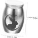 HANABASS Rabbit Urn Bunny Small Pet Urn Urns Urn for Ashes Parrot Urn Keepsake Urn Dog Urn Stainless Steel 2.50X1.50X1.50CM Silver - Buy Online on GoSupps.com