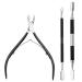 Galand 1 Set Cuticle Trimmer Remover Pusher Scissors Stainless Steel Cuticle Nipper Cutter Clipper Nail Care Tool for Manicure and Pedicur #7