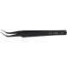 Nail Art Rhinestones Eyelashes Straight & Curved Tweezers Tool Set-Black - Buy Online on GoSupps.com
