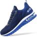 Autper Mens Air Athletic Running Tennis Shoes Lightweight Sport Gym Jogging Walking Sneakers US 6.5-US12.5 9.5 Navy