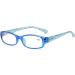 Stylish Women's Anti-Blue Light Reading Glasses | Korean Resin Farsighted Glasses - Gray Frame 4.00 - Buy Online on GoSupps.com