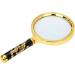 Professional 3X Magnification Magnifier Hand Held Reading Magnifier for Books Newspapers Maps 75mm Glass Optical Lens Magnifying Aids Exquisite Detachable Handle Gold-Plated Frame Full of Stars - Buy Online on GoSupps.com