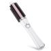 Portable USB Cordless Hair Straightener Curler Comb with 2600mAh Rechargeable Battery Dual Voltage Mini Size for Travel and Bussiness Trip White