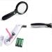 Magnifying Glasses Educational Hobby Magnifiers Non-Slip Handle Portable Magnifying Glass with 12 Energy-Saving Led Hd Optical Large Lens for The Elderly Students Comfortable Anniversary - Buy Online on GoSupps.com