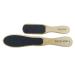 SILKLINE PROFESSIONAL Two-Sided Foot File with Oak Wood Handle - Full and Mini Size Duo