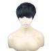 Short Hair Pixie Cut Wig with Bangs - Natural Black Women's Wig | Straight Layered Wavy Synthetic Full Machine Wig (1B# Black) - Buy Online on GoSupps.com