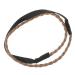Light Brown Suede Braided Hairband for Women - Vintage Boho Velvet Headband - One Size Thin Wedding Accessory - Buy Online on GoSupps.com