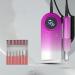Durratou Electric Nail Drill for Acrylic Gel Nails Manicure Pedicure Polishing Form Tools for Salon Home Use B Gradient Silver - Buy Online on GoSupps.com