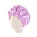 minkissy Kids Satin Bonnet Double Layered Sleep Cap Night Hat Adjustable Elastic for Baby Children Child Toddler 1pc Purple 1 Purple