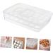1 Pc Portable Egg Box Food Serving Tray Single Egg Holder Sealing Crisper Refrigerator re-usable - Buy Online on GoSupps.com
