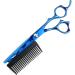Hair Cutting Scissors 6 Inch Professional JP440c Steel Blue 2 in 1 Hair Scissors with Comb Haircut Barber Hair Cutting Shears Hairdresser Scissors Cutting Scisssor - Buy Online on GoSupps.com