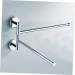 Alipis Stainless Steel Pendant Double Bath Towel Holder Tower Holder Arm Swing No Punching to Rotate Silver Medium - Buy Online on GoSupps.com