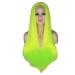BGHJUE N Wig Green Long Straight Synthetic Wig Body Wave Heat Resistant Hair Glueless Full Wigs For Women Average Cap Size