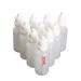 50 pieces 30 ml of emptiness refillable white plastic eye drop bottle with removable plug portable for essential oils cosmetics face beauty packaging with screw cap 50 Count (Pack of 1)