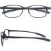 Mcoorn Reading Glasses 2 Pack for Men & Women - Flexible Lightweight Anti-Blue Light Anti-Reflective + Case - 3.5x Magnification - Buy Online on GoSupps.com