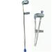 GHFTCCF Adult Crutches Medical Elbow Crutch Folding Aluminum Crutch Height Adjustable Telescopic Forearm Crutch Walking Crutch for Adult Youth Convenient Silver