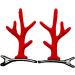 Christmas Antler Hair Clip - Dragon Horn Hair Ornament Antler Hair Accessories Antlers Ears Barrettes for Women Girls Family Puchen Red Antlers - Buy Online on GoSupps.com