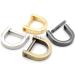 CRAFTMEMORE 5/8 Inch (Inside Width) D-Rings with Closing Screw Shackle Key Holder Horseshoe U Shape Dee Ring DIY Leather Craft Purse Replacement 4 pcs (Gold) - Buy Online on GoSupps.com