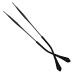 LUBrel Eyeglass Legs Eyeglass Temples 1 Pair Vintage Reading Glasses Replacement Temples Metal Eyeglass Frame Temples Black