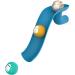 Matchstick Monkey Antimicrobial Bathtime Slide Set - Easy Grip Sensory Learning Toy for Babies 12m+ - Blue Slide + 3 Animal Rocks - Buy Online on GoSupps.com