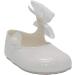 Baby Girls Pram Shoes: Soft Sole, Bow Button, Made in Britain - Size 1 UK Child (White) - Buy Online on GoSupps.com