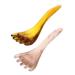 Fomiyes 2st massage device with five claws muscle scraping hair crawl massage scrap scratch skin massager hairbrush scratch scratch scratching riding Mutter shaving brush resin wax 17x5.5cm As shown