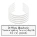 Lawie 20 Pack White Thin Hard Plastic Headband Hairbands for Women Girl DIY Crafting - Buy Online on GoSupps.com