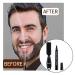 HATIKY Beard Pencil Filler for Men - Long Lasting Waterproof Beard Pen & Brush - Black - Buy Online on GoSupps.com
