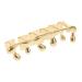 WEKADRIN Hiphop Gold Plated Water Drop Braces With Six Teeth Drop Teeth Caps Hiphop Drip Teeth Caps Grill Cap With Upper Teeth Drop Cap Teeth Hiphop Teeth Cap Golden Copper