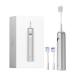 Laifen Wave Electric Toothbrush Oscillation & Vibration Sonic Electric Toothbrush for Adults with 3 Brush Heads IPX7 Waterproof Magnetic Rechargeable Powered Toothbrush (Matte Stainless Steel)