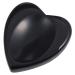MookaiTEDECOR Obsidian thumbstone crystal geman massage stone with hollow flatterer for healing Reiki size approx. 47 x 44 x 7 mm (pack of 2 pieces) Obsidian (heart -shaped)